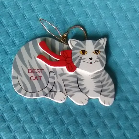 Other - Wooden "Best Cat" Ornament